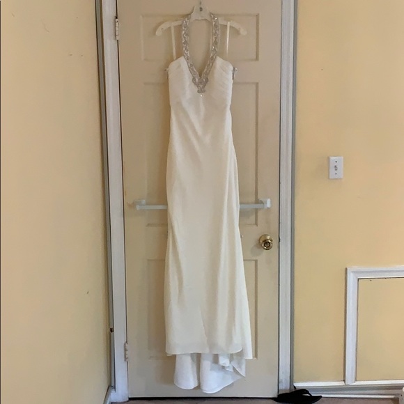 David’s Bridal destination Wedding Dress Ivory sz8 - Picture 8 of 8